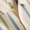 0-12 meses | Conjunto de camisa de polo y pantalones cortos de punto a rayas