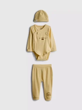 0-18 meses | Conjunto de 3 piezas de ropa para recién nacidos «Winnie the Pooh» de Disney «Room to Grow»