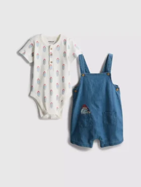 0-18 meses | Conjunto de body y peto de Paddington Bear para recién nacidos
