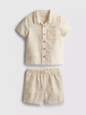 0-18 meses | Conjunto de camisas y pantalones cortos de «El Rey León» de Disney para recién nacidos