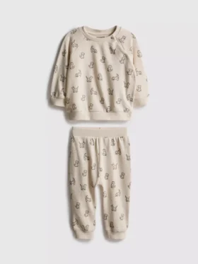 0-18 meses | Conjunto para recién nacidos con sudadera y pantalones de chándal con estampado de perro