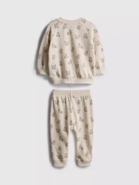 0-18 meses | Conjunto para recién nacidos con sudadera y pantalones de chándal con estampado de perro