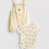 0-18 meses | Conjunto para recién nacidos de Disney con body y peto de Winnie the Pooh