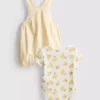 0-18 meses | Conjunto para recién nacidos de Disney con body y peto de Winnie the Pooh