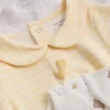 0-18 meses | Pack de 3 bodies de manga corta para recién nacidos con espacio para crecer