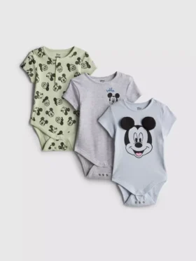 0-18 meses | Pack de 3 bodies para recién nacidos «Room to Grow» de Mickey Mouse y Donald Duck de Disney
