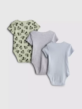 0-18 meses | Pack de 3 bodies para recién nacidos «Room to Grow» de Mickey Mouse y Donald Duck de Disney
