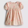 0-18 meses | Vestido tipo smock para recién nacido con bordado de conchas