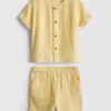 0-24 meses | Conjunto de camiseta y pantalones cortos de gasa