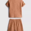 0-24 meses | Conjunto de camiseta y pantalones cortos de gasa