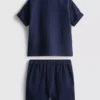 0-24 meses | Conjunto de camiseta y pantalones cortos de gasa