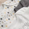 0-24 meses | Pack de 10 bodies de manga corta acanalados en forma de pantalón corto