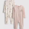 0-24 meses | Pack de 2 bodies con cremallera de Bambi de Disney
