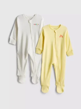 0-24 meses | Pack de 2 pijamas con cremallera