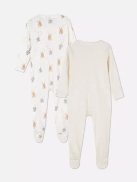 0-24 meses | Pack de 2 pijamas con cremallera