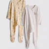 0-24 meses | Pack de 2 pijamas con cremallera bidireccional