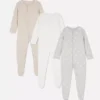 0-24 meses | Pack de 3 pijamas con botones a presión