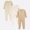 0-24 meses | Pack de 3 pijamas con botones a presión