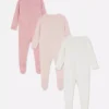 0-24 meses | Pack de 3 pijamas con botones a presión