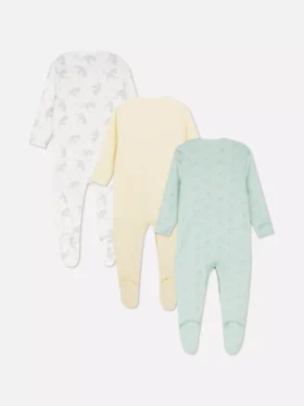 0-24 meses | Pack de 3 pijamas con botones a presión de Dumbo de Disney