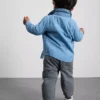 0-36 meses | Conjunto de camiseta de manga larga, pantalones y camisa vaquera
