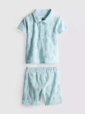 0-36 meses | Conjunto de camiseta de rizo y Pantalones Cortos de Mickey Mouse de Disney