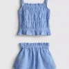 0-36 meses | Conjunto de camiseta fruncida y Pantalones Cortos
