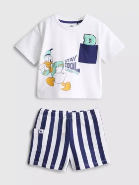 0-36 meses | Conjunto de camiseta holgada y pantalones cortos de Donald Duck de Disney