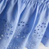 0-36 meses | Conjunto de camiseta sin mangas con ojales y pantalones cortos