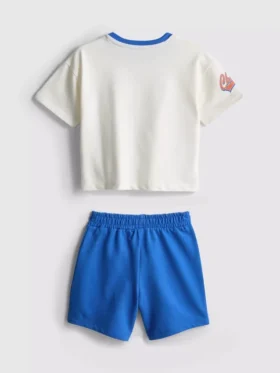 0-36 meses | Conjunto de camiseta y pantalones cortos con estampado de baloncesto
