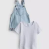 0-36 meses | Conjunto de camiseta y peto con bordado de frutas
