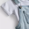 0-36 meses | Conjunto de camiseta y peto con bordado de frutas