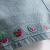 0-36 meses | Conjunto de camiseta y peto con bordado de frutas