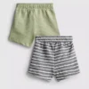0-36 meses | Pack de 2 pantalones cortos con textura