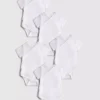 0-36 meses | Pack de 5 bodies con corte envolvente y ribete