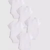 0-36 meses | Pack de 5 bodies con corte envolvente y ribete