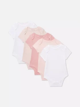 0-36 meses | Pack de 5 bodies de manga corta