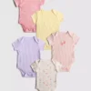 0-36 meses | Pack de 5 bodies de manga corta
