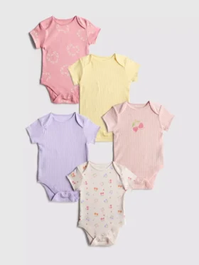 0-36 meses | Pack de 5 bodies de manga corta