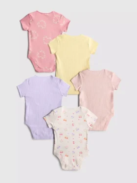 0-36 meses | Pack de 5 bodies de manga corta