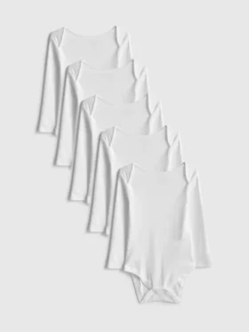 0-36 meses | Pack de 5 bodies de manga larga