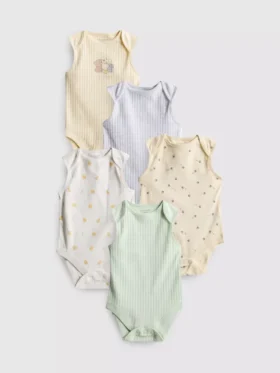 0-36 meses | Pack de 5 bodies sin mangas