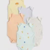 0-36 meses | Pack de 5 bodies sin mangas