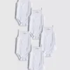 0-36 meses | Pack de 5 bodies sin mangas con tirantes