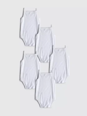 0-36 meses | Pack de 5 bodies sin mangas con tirantes