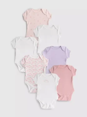 0-36 meses | Pack de 7 bodies de manga corta