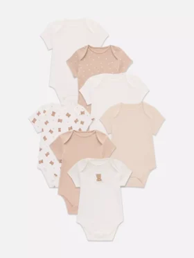 0-36 meses | Pack de 7 bodies de manga corta