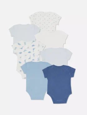 0-36 meses | Pack de 7 bodies de manga corta