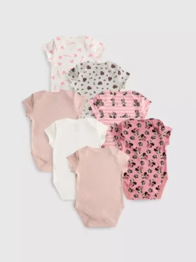 0-36 meses | Pack de 7 bodies de manga corta de Minnie Mouse de Disney