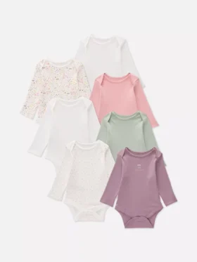 0-36 meses | Pack de 7 bodies de manga larga